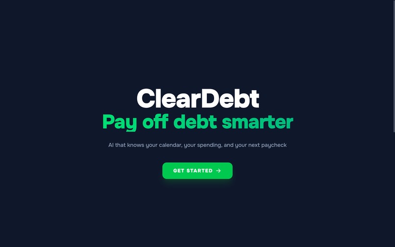 ClearDebt – screenshot 1