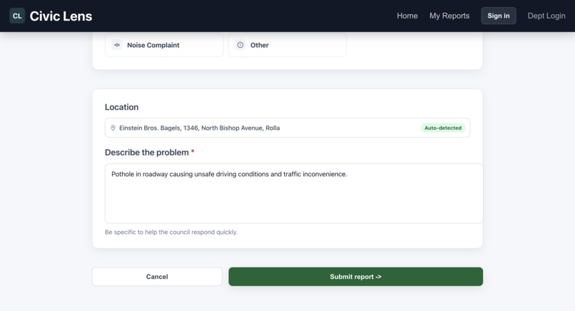 Civic Lens – screenshot 4