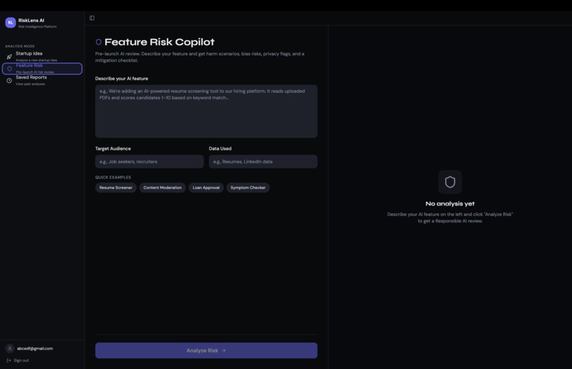 RiskLens AI – screenshot 3