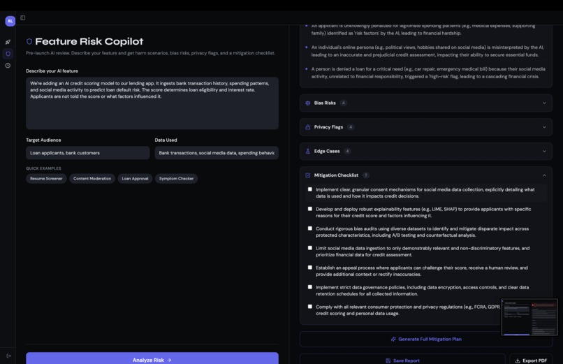 RiskLens AI – screenshot 8