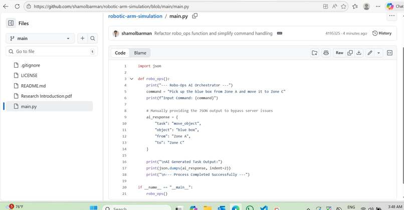 Robo-Ops: AI-Driven Robotics Workflow – screenshot 1