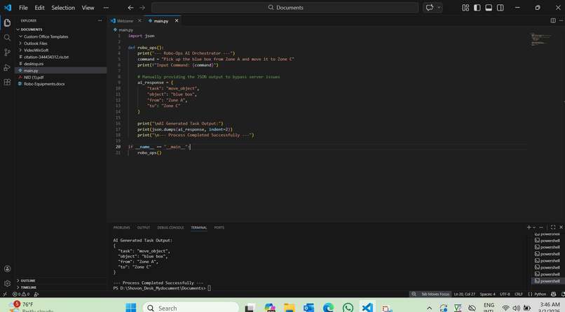 Robo-Ops: AI-Driven Robotics Workflow – screenshot 2