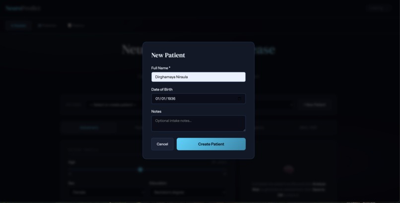 NeuroPredict – screenshot 2