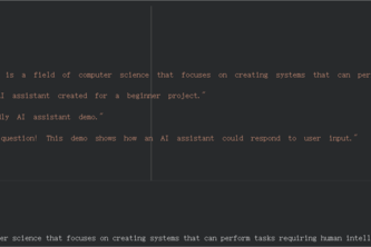 Simple AI Question Answering Assistant