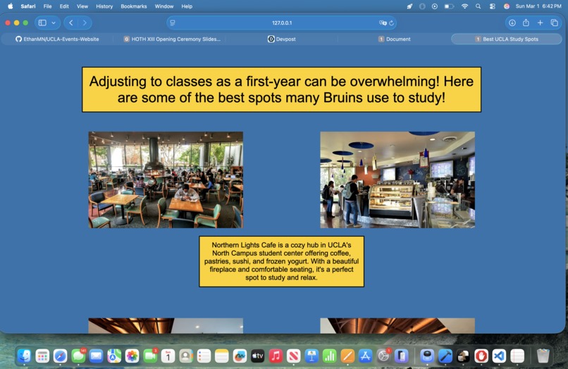 UCLA Events Website – screenshot 4
