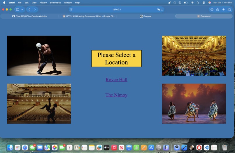 UCLA Events Website – screenshot 5