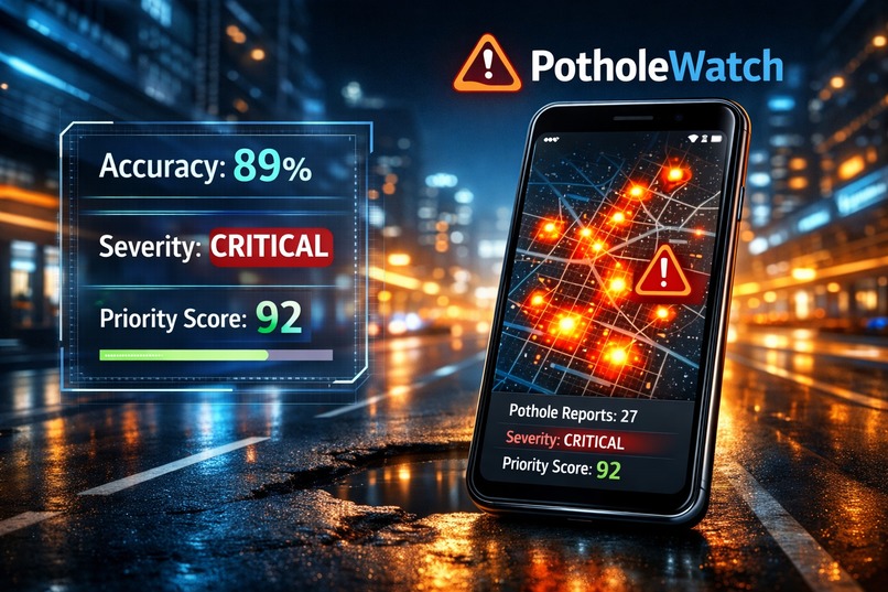 Smart-pothole-reporter – screenshot 1
