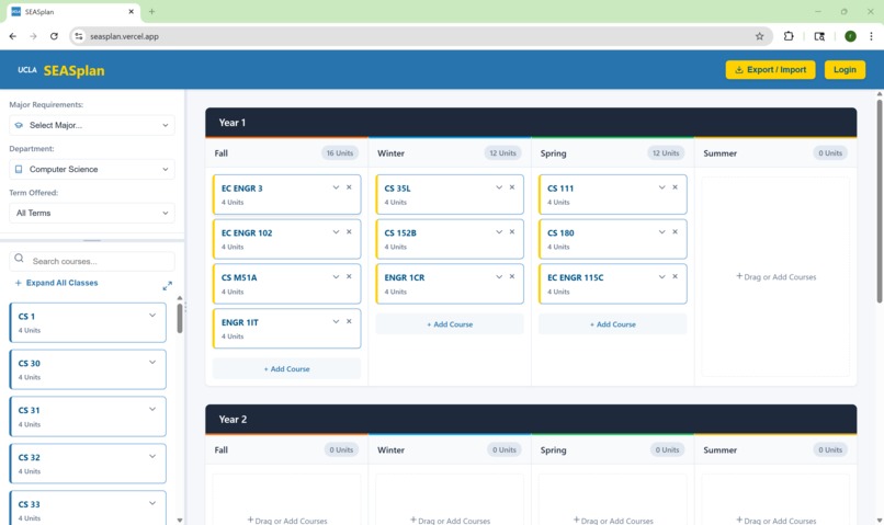 SEASPlan – screenshot 2