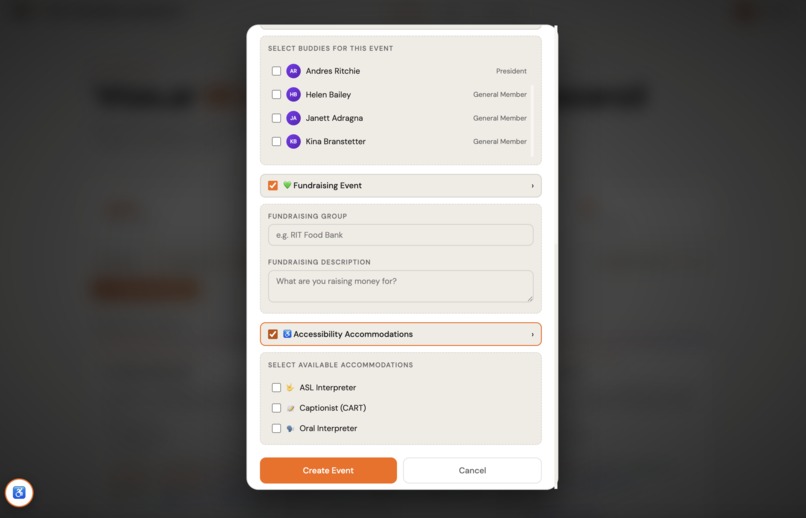 BuddyUp @ RIT – screenshot 9
