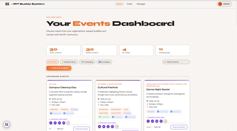 BuddyUp @ RIT – screenshot 4