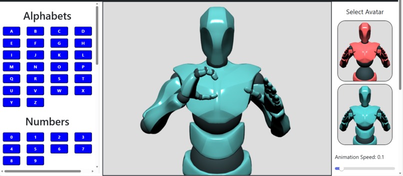 3D Avatar-Based Sign Language Learning and Conversion System – screenshot 4