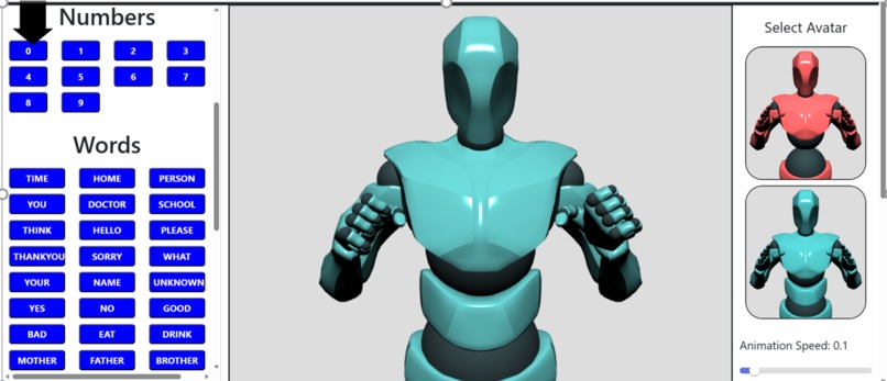 3D Avatar-Based Sign Language Learning and Conversion System – screenshot 5
