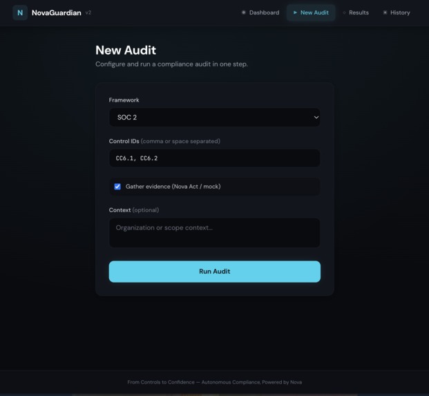 NovaGuardian – Autonomous Compliance Agent Fleet – screenshot 3