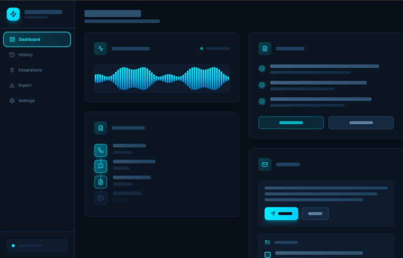 Voice-to-Action Support Snippet Agent – screenshot 1