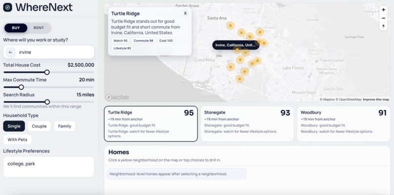 WhereNext – screenshot 4
