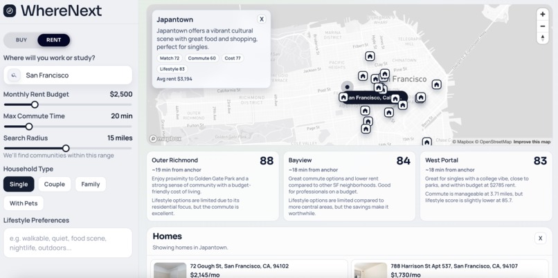 WhereNext – screenshot 5