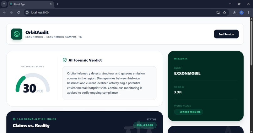 ESG transperency and verification platform (gemini powered) – screenshot 2