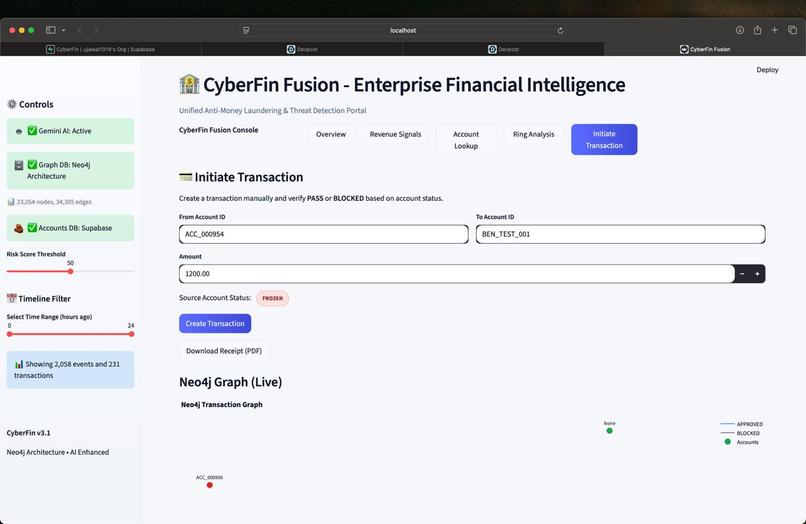 CyberFin – screenshot 1