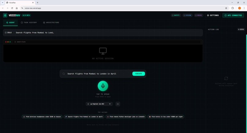 VoiceNav — Universal Web Automation Agent – screenshot 2