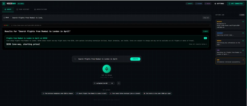 VoiceNav — Universal Web Automation Agent – screenshot 4
