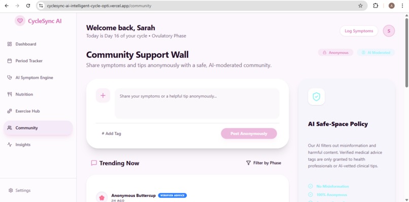 CycleSync – screenshot 1