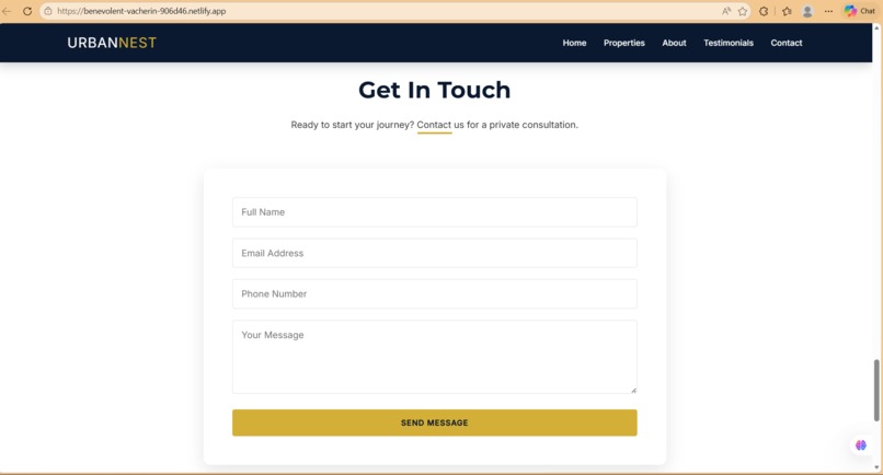 UrbanNest Realty – Modern Real Estate Web Platform – screenshot 5