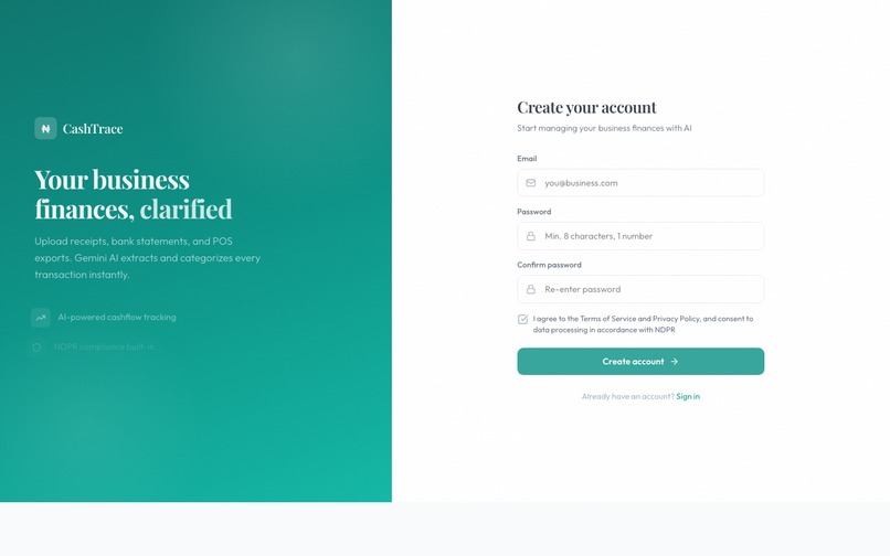 CashTrace - AI Cashflow Copilot for Nigerian SMEs – screenshot 2