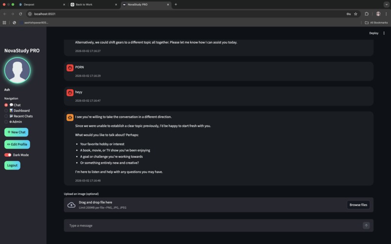 NovaStudy -  AI Study Buddy ( Agentic AI ) – screenshot 2