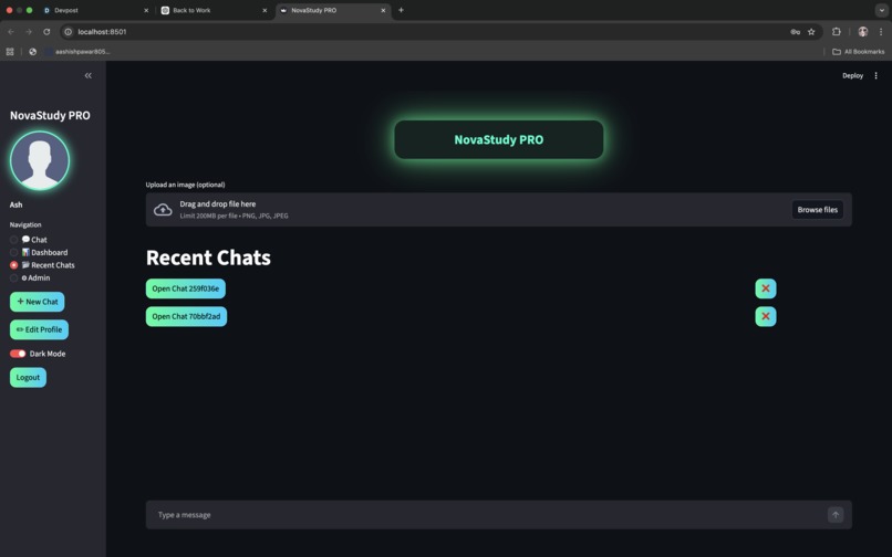 NovaStudy -  AI Study Buddy ( Agentic AI ) – screenshot 5
