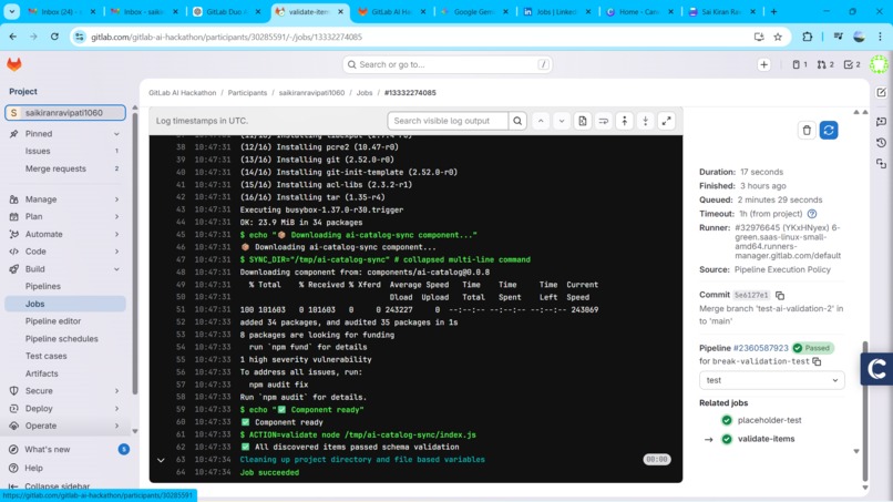 AI Flow Guardian – Automated MR Validation with GitLab Duo – screenshot 4