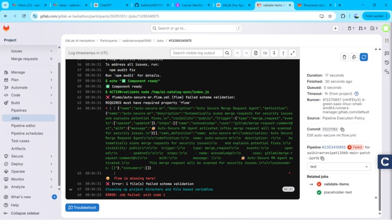 AI Flow Guardian – Automated MR Validation with GitLab Duo – screenshot 5