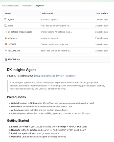 DX Insights Agent – screenshot 1