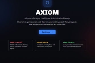 AXIOM — Autonomous Adversarial Testing & Self-Healing for AI