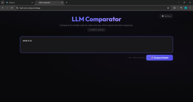 LLM Comparator – screenshot 1