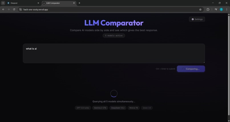 LLM Comparator – screenshot 2