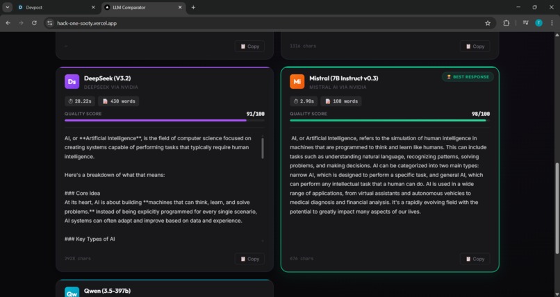 LLM Comparator – screenshot 3
