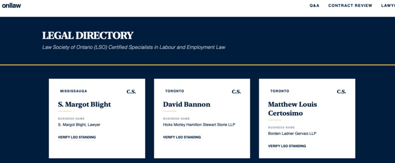 onllaw – screenshot 2