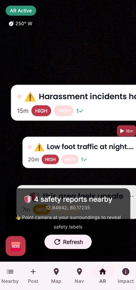 SafeHER AR – screenshot 1