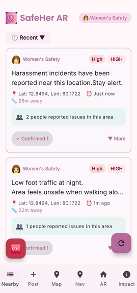 SafeHER AR – screenshot 4