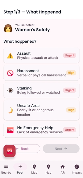 SafeHER AR – screenshot 5