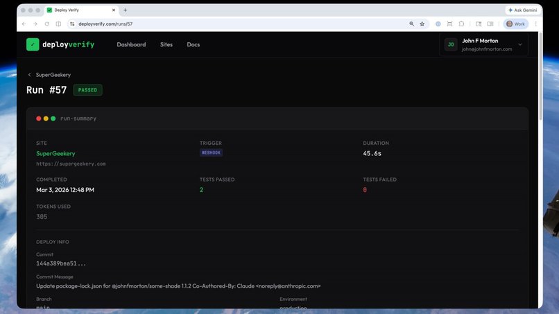Deploy Verify – screenshot 6