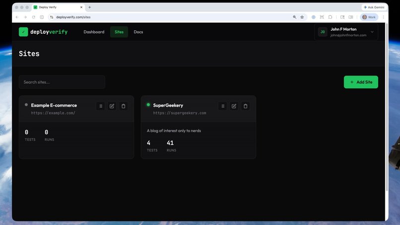 Deploy Verify – screenshot 3