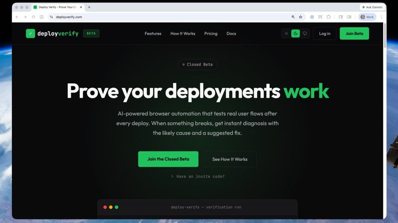 Deploy Verify – screenshot 1
