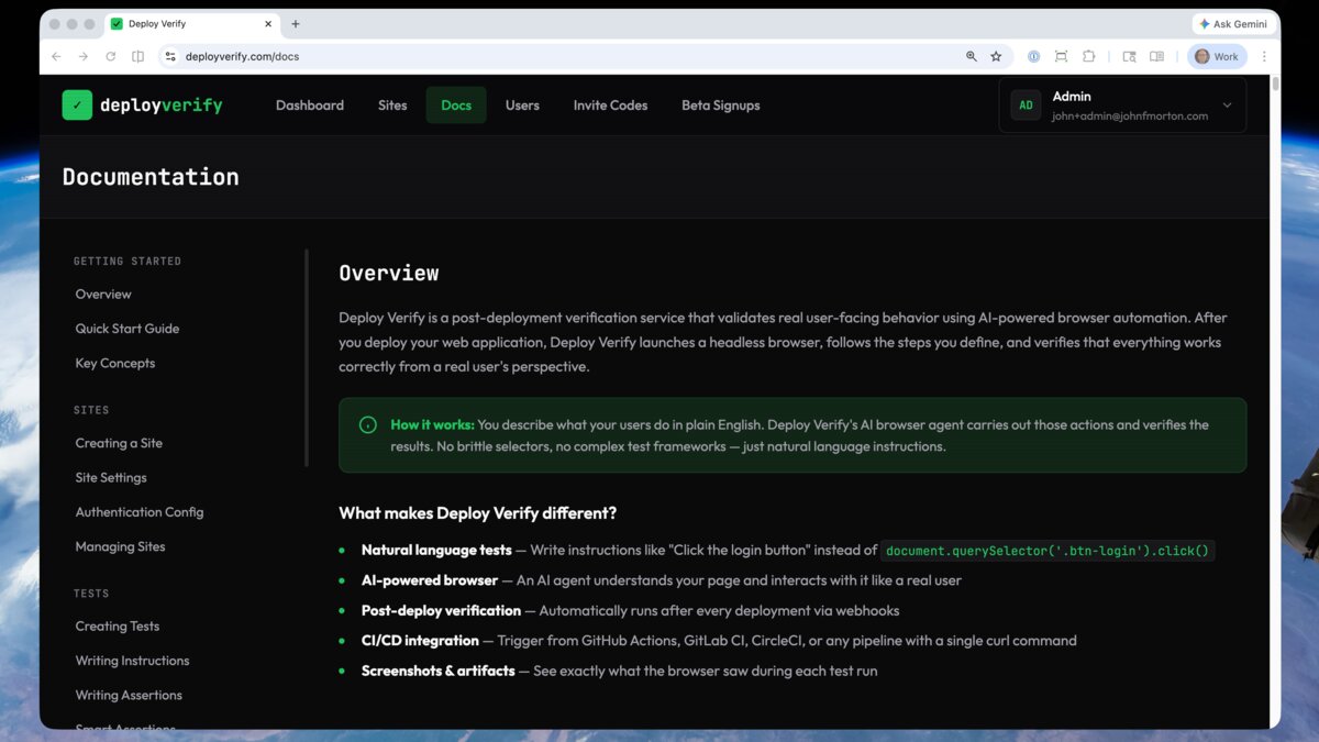 Deploy Verify | Devpost