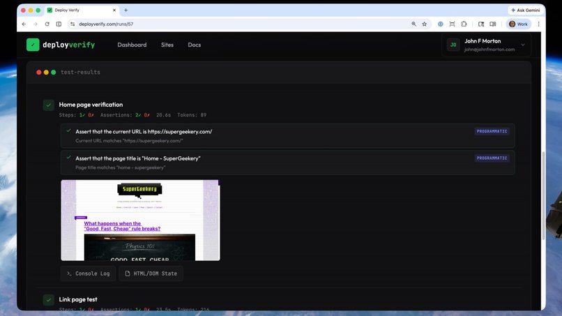 Deploy Verify – screenshot 8