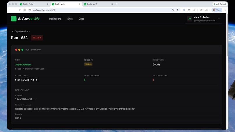 Deploy Verify – screenshot 9