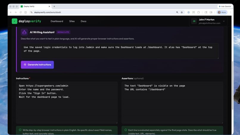 Deploy Verify – screenshot 5
