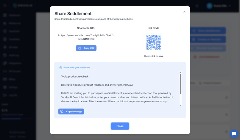 Seddle - AI Agents for Audience Engagement – screenshot 4