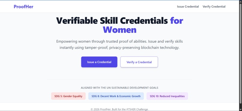 ProofHer – screenshot 1