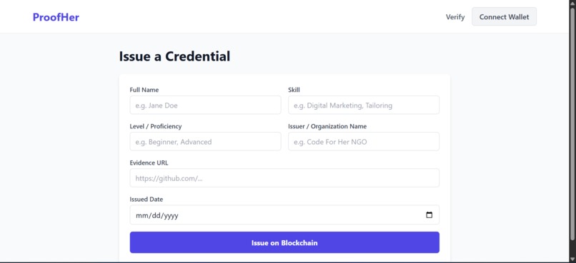 ProofHer – screenshot 2